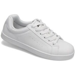 Rival Mens‎ Ace Leather Court Sneakers Comfort Shoe White/White 8.5